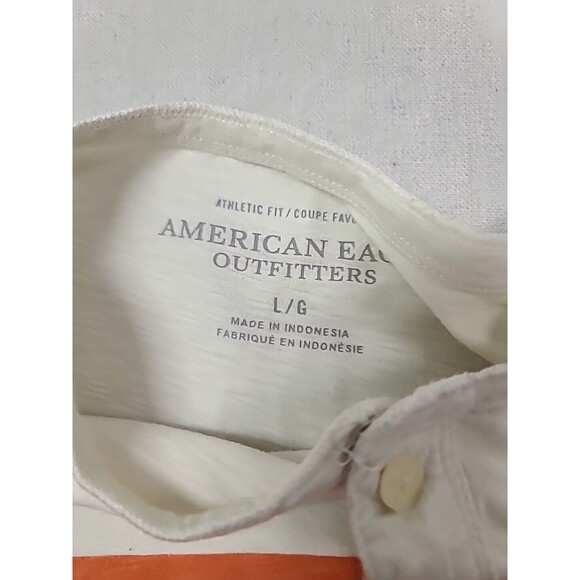 American Eagle Men's Short Sleeve Henley Size Large - Picture 4 of 10
